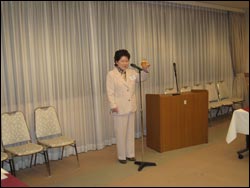 曽根章乃会員の乾杯